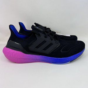 Adidas Ultraboost 22 Running Shoes Black Blue Pink Men's Size 11
